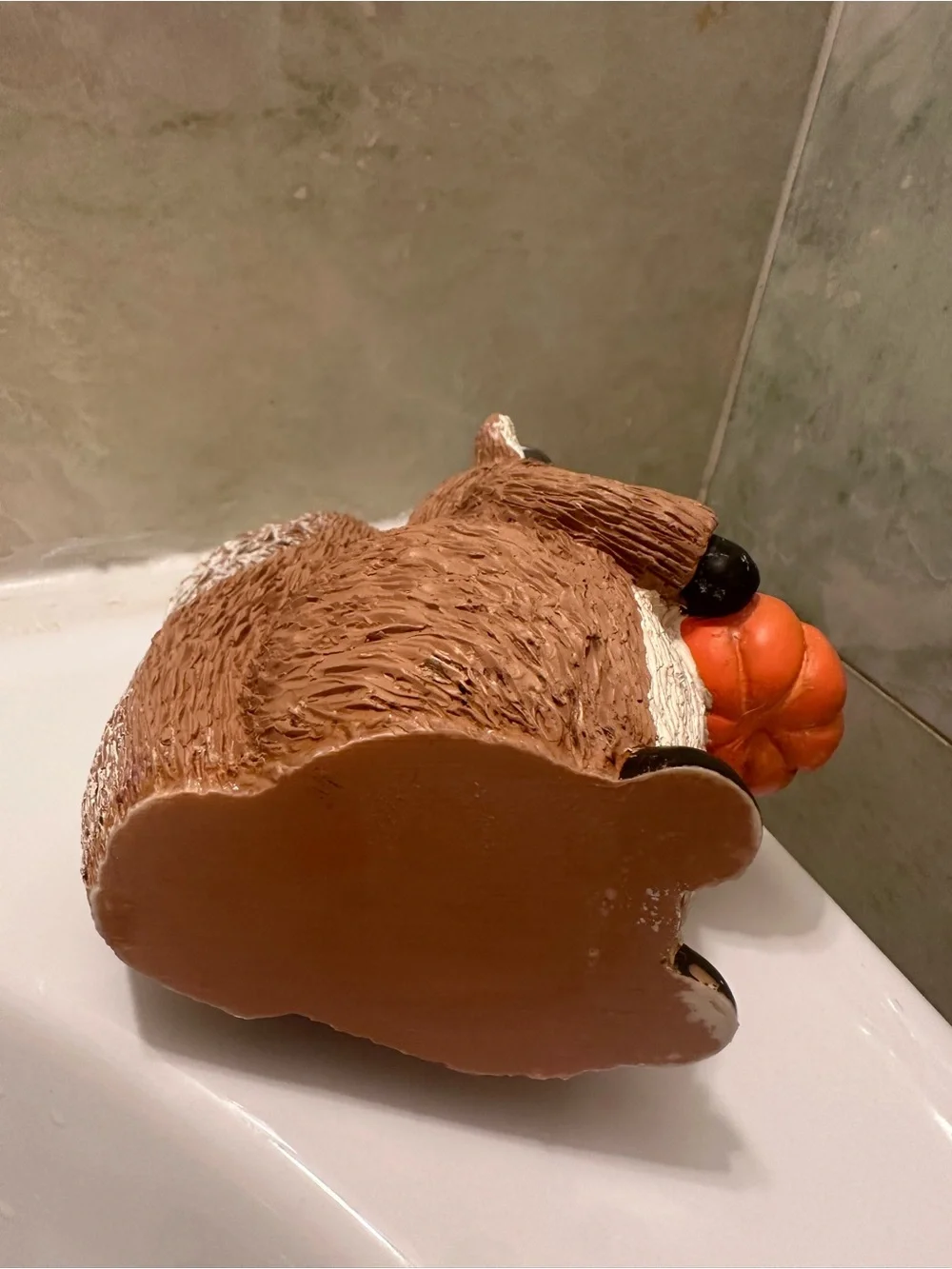 Woodland Squirrel W Pumpkin Hand Soap Pump Lotion Dispenser Fall Holiday Bath